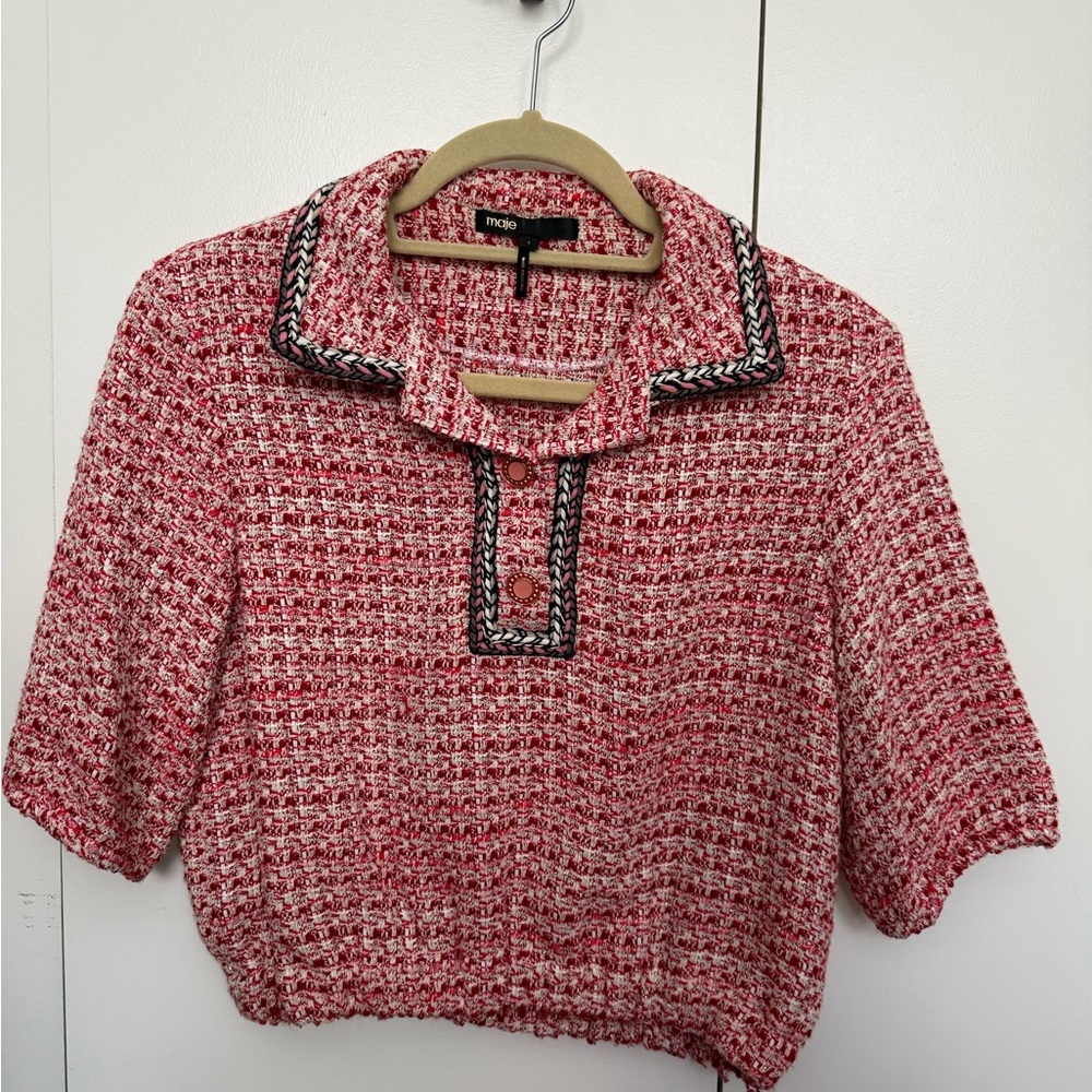 Stylish Maje Tweed Top - Part of Matching Set